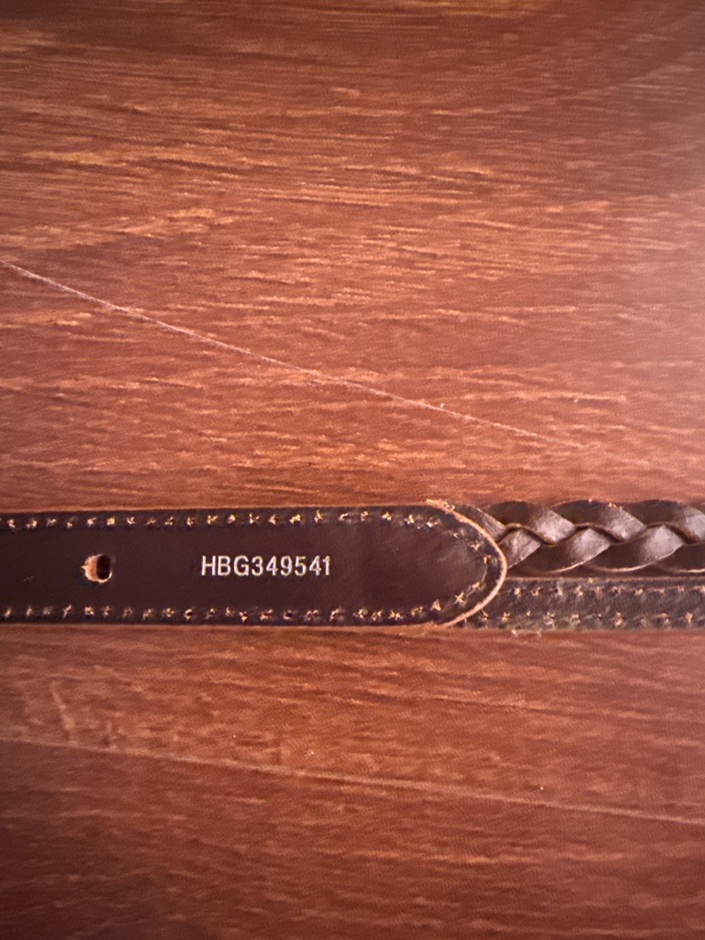 J JILL Double Braided Genuine Leather Belt Size XL - Picture 6 of 9